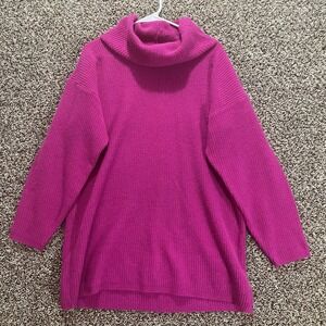VTG Jeanne Pierre M Magenta Lambswool Angora Blend Turtleneck Sweater‎ Hong Kong